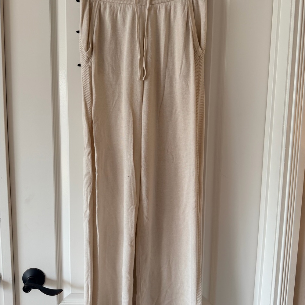 Lululemon Athletica Cream Knit Pants